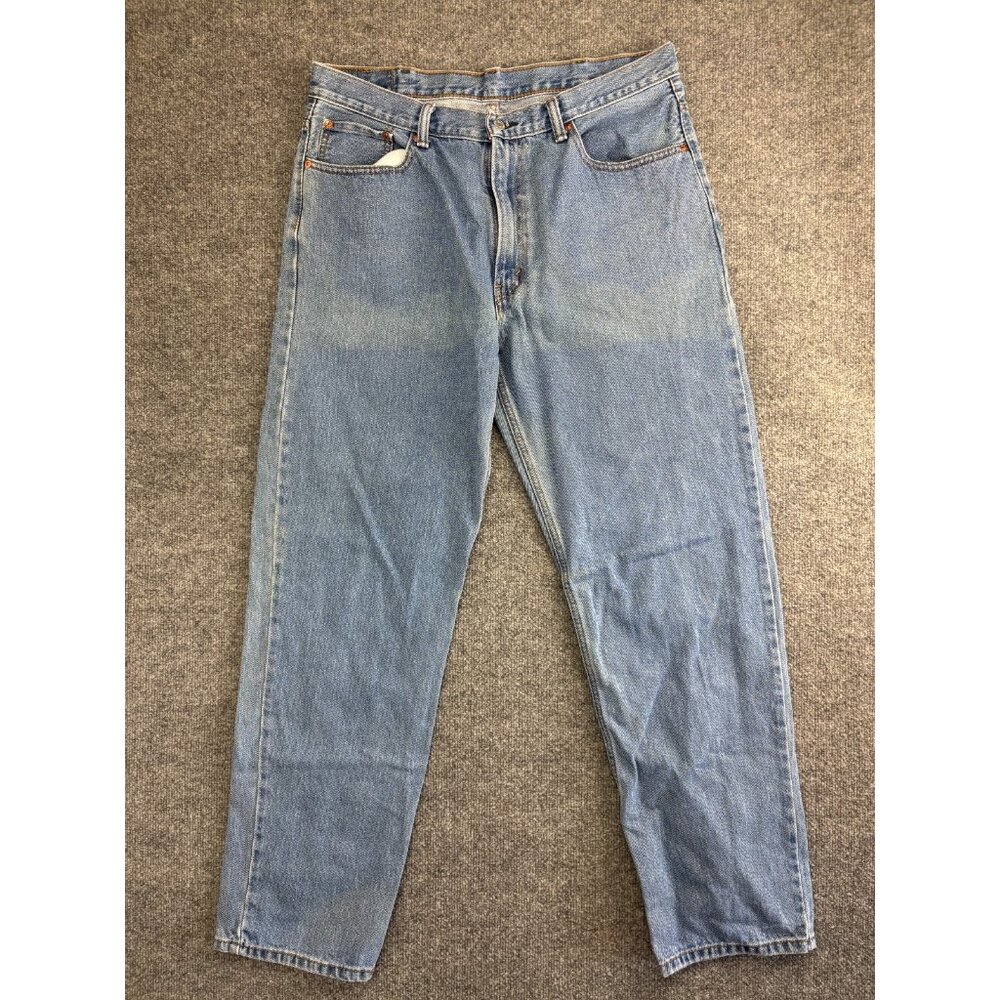 Vintage Y2K Levi's 550 Jeans Men's W38 x L34 Blue Denim Relaxed Straight Leg
